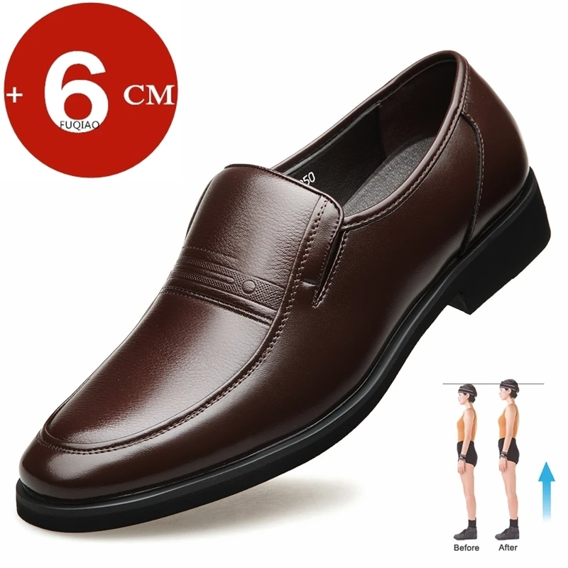 الرجال شقة/5 سنتيمتر فستان أحذية جلدية رسمية مصعد...