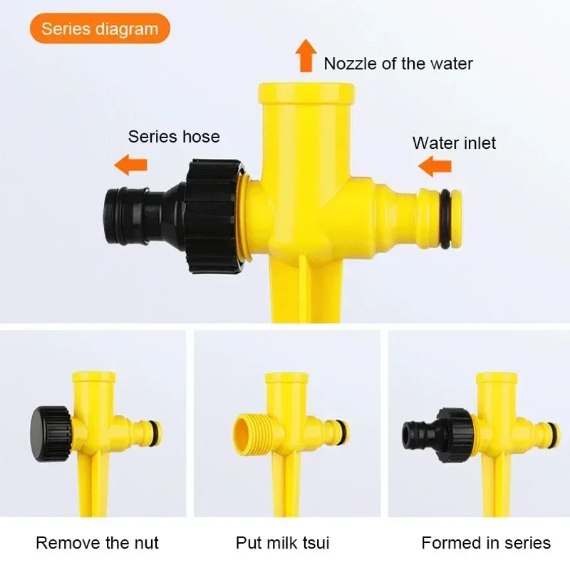 1pc Adjustable 360 Degree Sprinkler Automatic Lawn Irrigation Head in-ground Sprinkler Irrigation Device Water Lawn Sprinkler