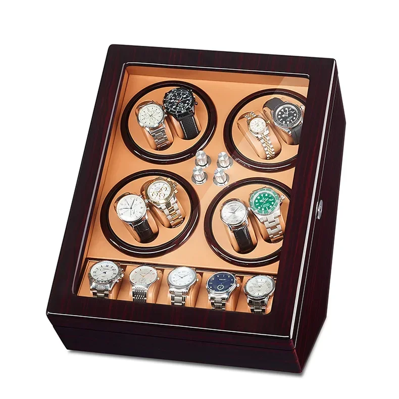 Luxury 8+5 Slot Automatic Watch Winder Box for Mechanical Watches, Rotating Clock Stora... - SKU LAWW1216 - UGI Packaging