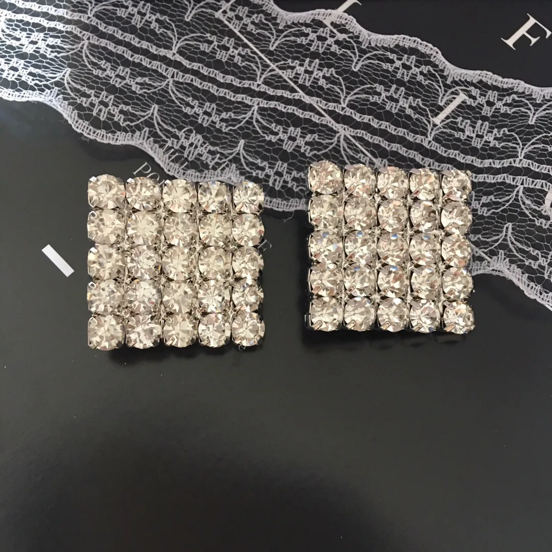 Earring Personality Light Luxury Retro Square Earclip For Women Aretes De Mujer Pendientes Boucle D’Oreille Orecchini Clip De Or