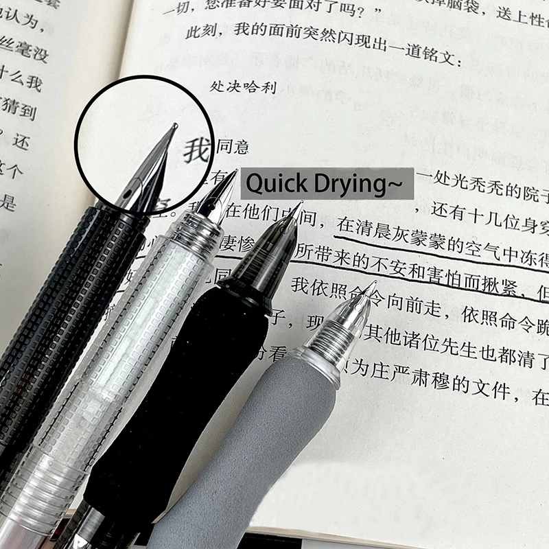 학생용 잉크 카트리지가 있는 간단한 만년필, 0.5mm 젤 펜, 쓰기 펜, 사무실 학교 문구 용품, 세트 당 4 개, 신제품