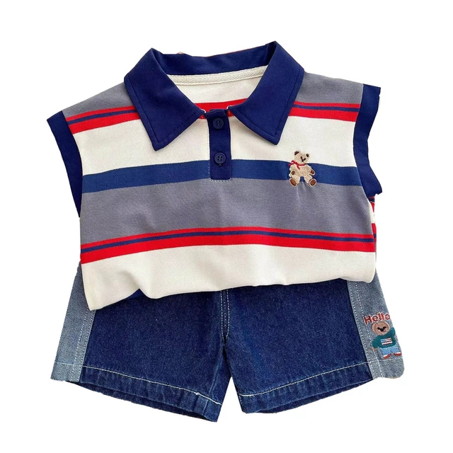 Conjunto para bebés 2025, nueva ropa de moda de verano, pantalones