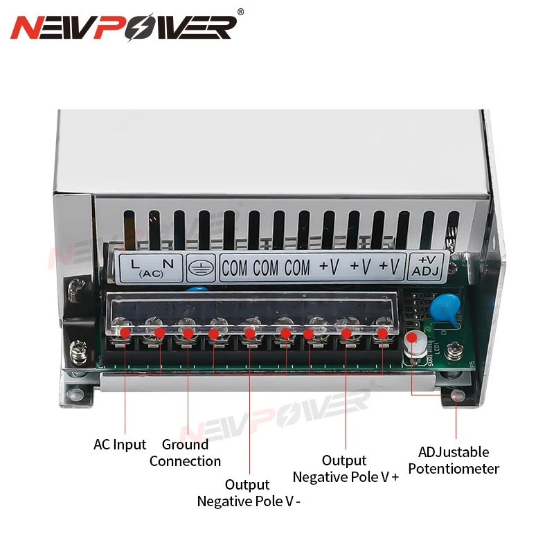 1000W 전원 공급 장치 SMPS AC 220V to DC 0-60V 0-48V 0-36V 0-24V 12V 홈 컨버터, 초박형 조절식 스위칭 전원 공급 장치