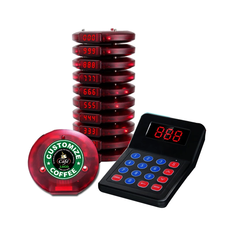 

wireless calling system restaurant pager with LED display queue management