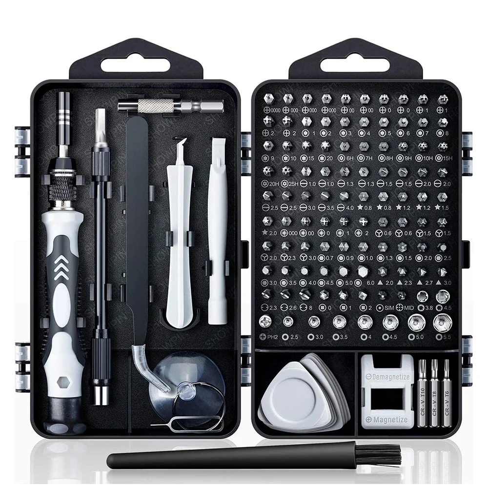 25/115/135/140 in1 Präzisions-Schraubendreher-Set, magnetische Sechskant-Schraubendreher-Bits, Handwerkzeug-Set für Xiaomi Mac PC Mobile iPhone Reparatur – Detail 3