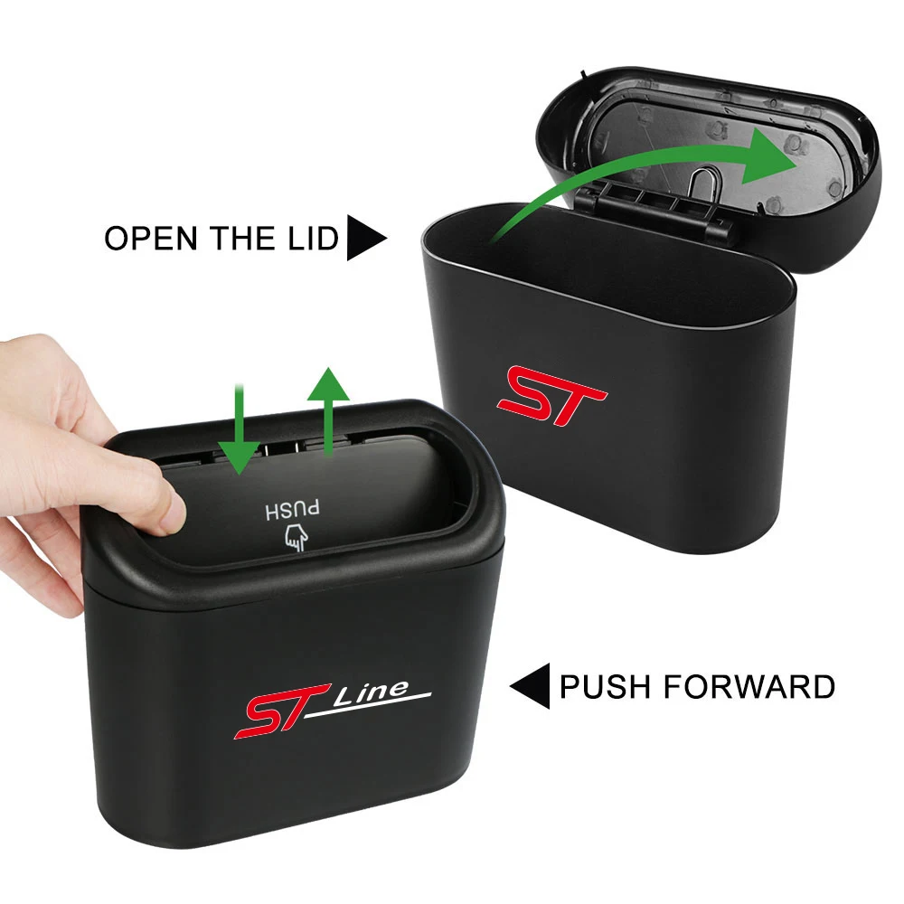 Car Hanging Trash Bin Storage Box For Ford Fiesta Ranger Focus Mk2 3 4 Kuga Mustang S-MAX Transit Mondeo Fusion Escort