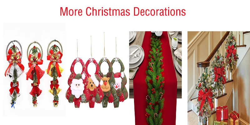 5.5m Christmas Wreath Home Year Green Garland Wreath Xmas Party Artificial Xmas Tree Rattan Banner Hanging Ornament Navidad