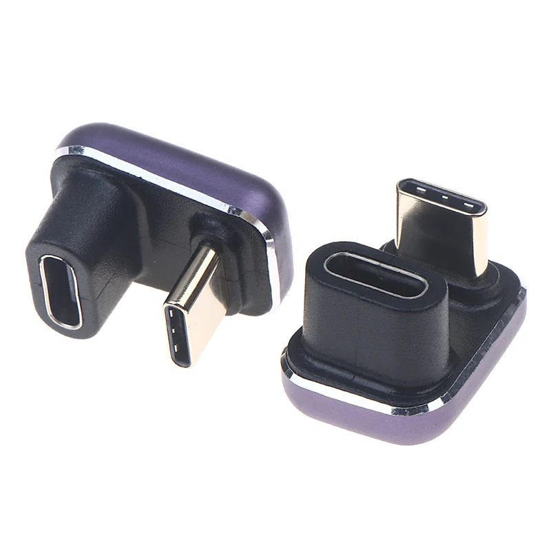 240W 40Gbps USB4 180 °   앵글형 Type-C 어댑터 ? U자형으로 8K 비디오, PD 3.1 충전 및 데이터 지원, 알루미늄 하우징