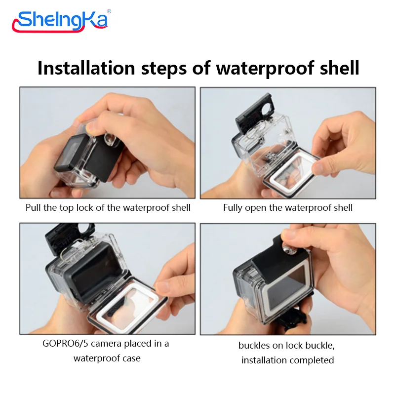 20 Meter Underwater Waterproof Case for GoPro Max SHEINGKA - Dealy