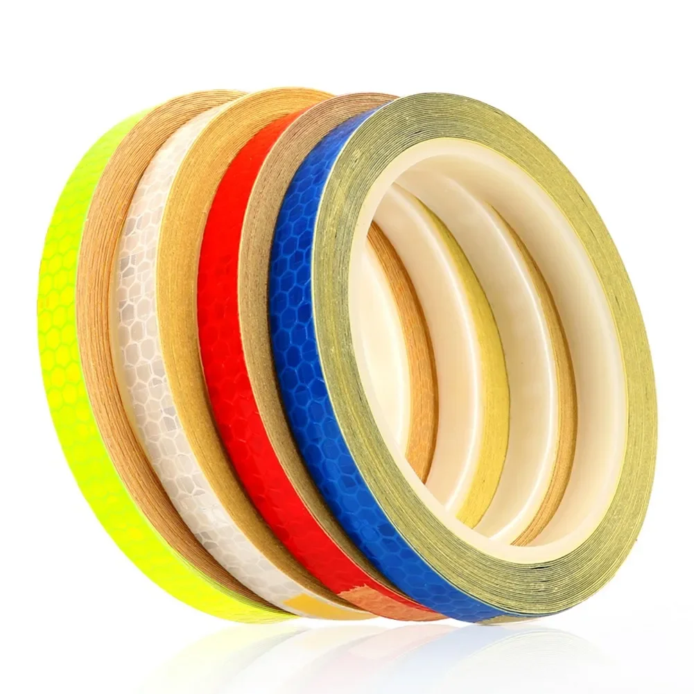 

Bike Wheels Reflective Stickers Cycling Fluorescent Reflect Strip Cycling Warning Safety Car Door Wheel Eyebrow Sticker