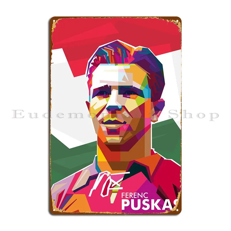 

Металлический знак клуба Ferenc Puskas, печатный клубный жестяной плакат