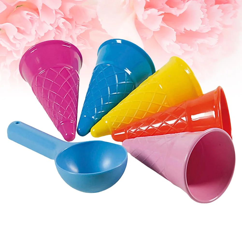 

of Seaside Beach Toys Sand Ice Cream Cones and Scoop Outdoor Toys for Kids Children