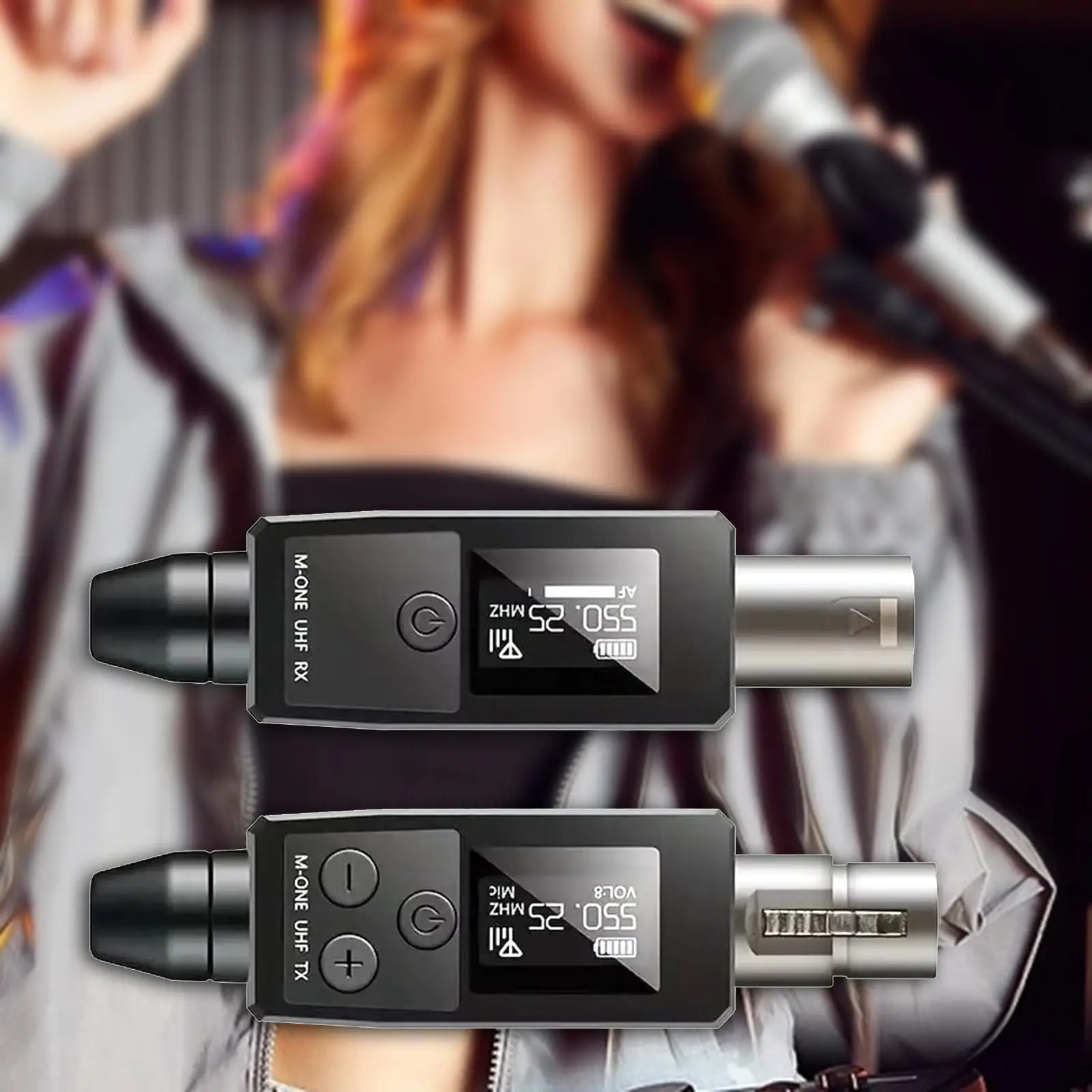 

Microphone Transmitter Receiver Microphone Wireless System for Audio Mixer