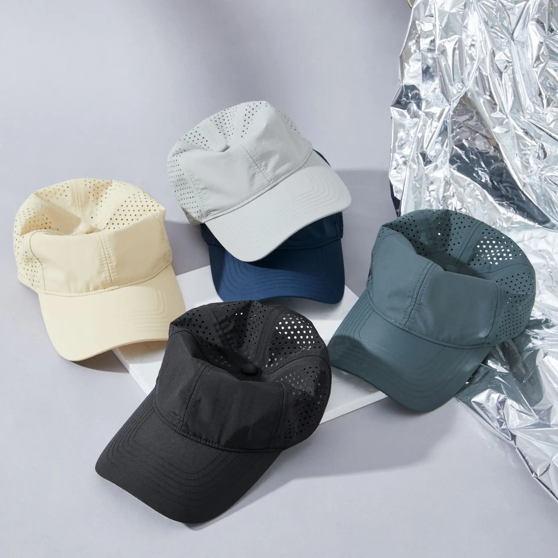 Baseball Cap Large Size Summer Breathable Mesh Trucker Hat Snapback Cap Quick Dry Visor Outdoor Sports Sun Hat Men Women outdoor hiking hat