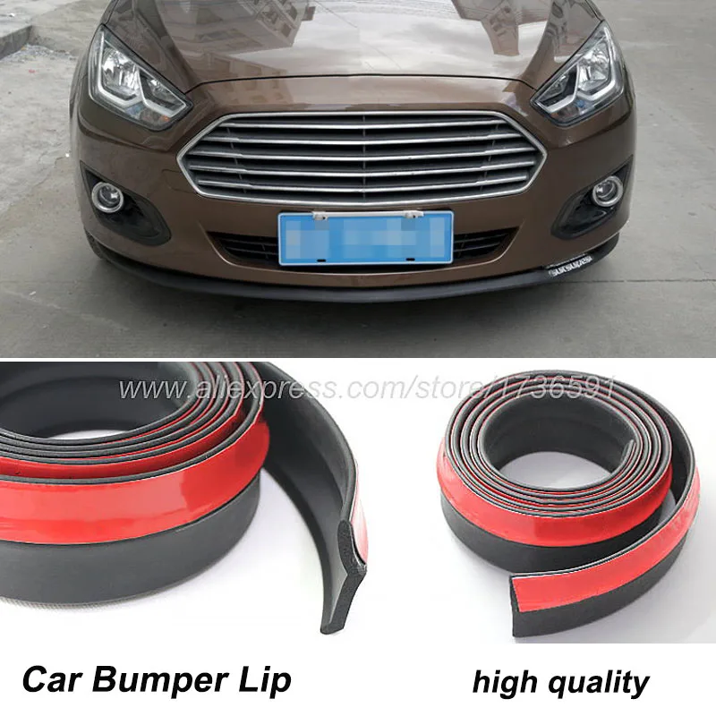 Car Bumper Deflector Lip For Ford Focus 2 3 4 Mondeo Fusion Kuga Ecosport Fiesta Falcon EDGE Front Spoiler Skirt Body Kit Strip