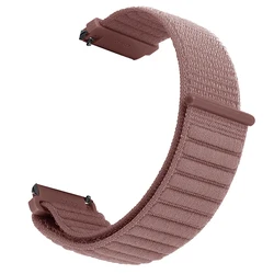 Nylon Hook Loop Strap, 20mm 22mm, Adjustable Sport Band - 20mm Width Band (Smoke purple)