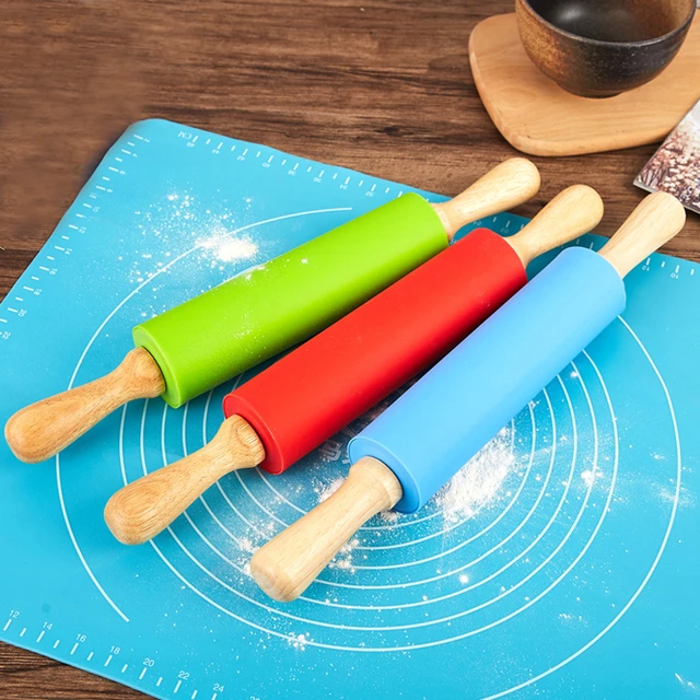 Acheter Ensemble de rouleaux à pâtisserie en Silicone, 2 pièces