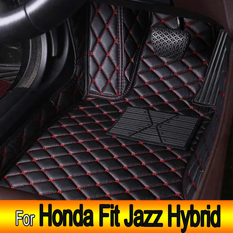 

Floor Mats Car For Honda Fit Jazz Hybrid GP5 GP6 2014~2020 Waterproof Protection Floor Mat Alfonbrillas De Coche Car Accessories