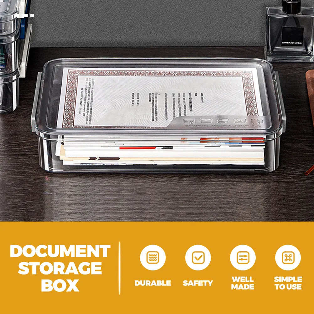 투명한 쌓을 수 있는 문서 정리함 플라스틱 파일 홀더 사무실 데스크탑 파일 보관함 문서 용지 정리함