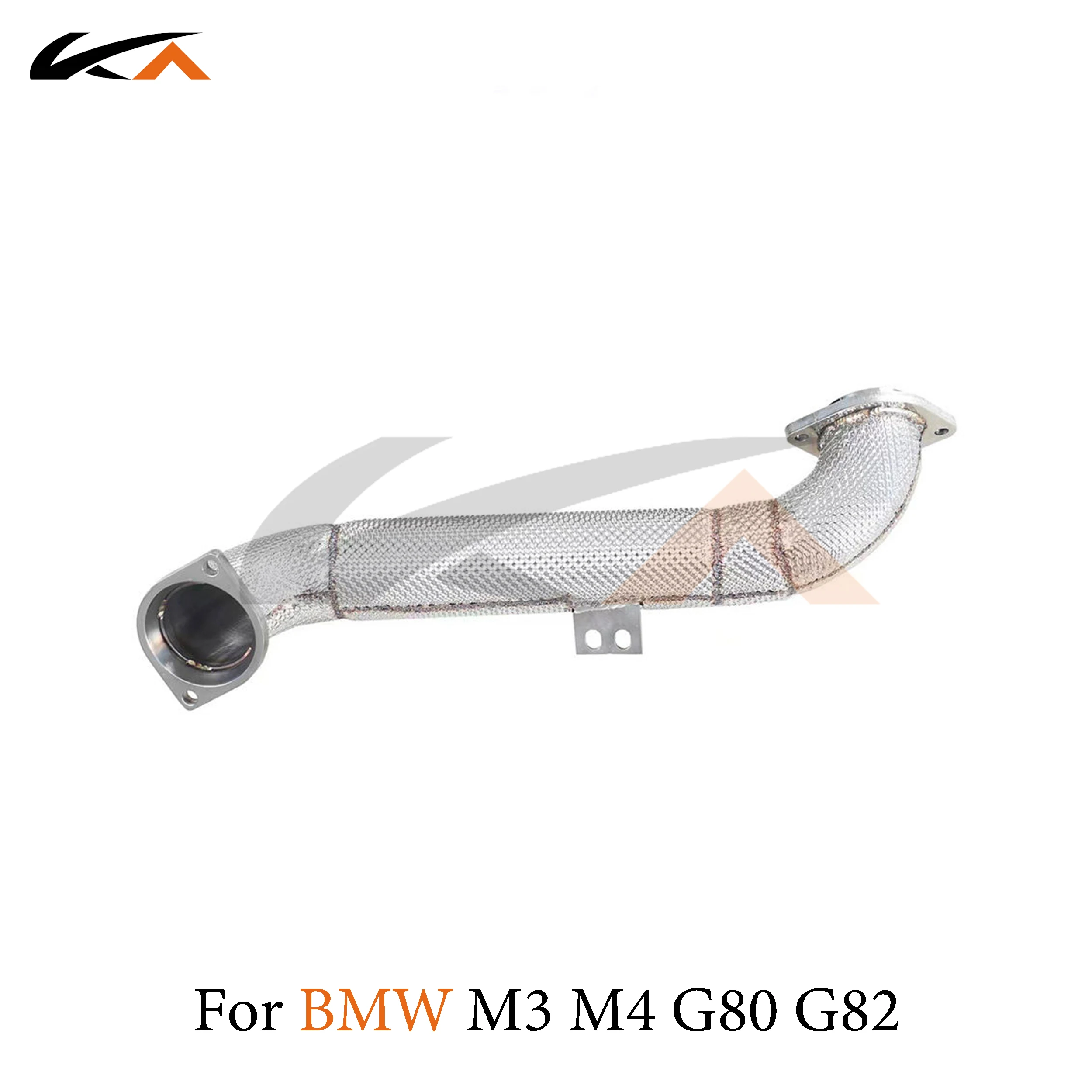 KA 튜닝 다운파이프 배기 스테인레스 스틸 헤더, BMW M3 M4 G80 G82 성능 자동차 부품, 열 차폐 촉매