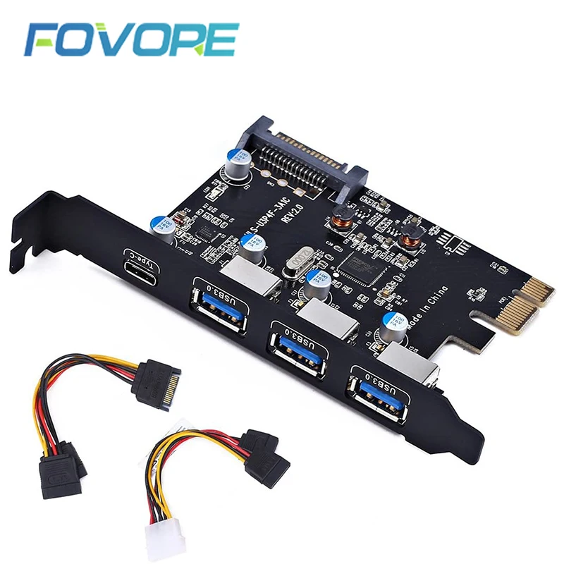 USB3PCIExpressCardTypeC3PortsUSBPCIex1AdapterUSB30