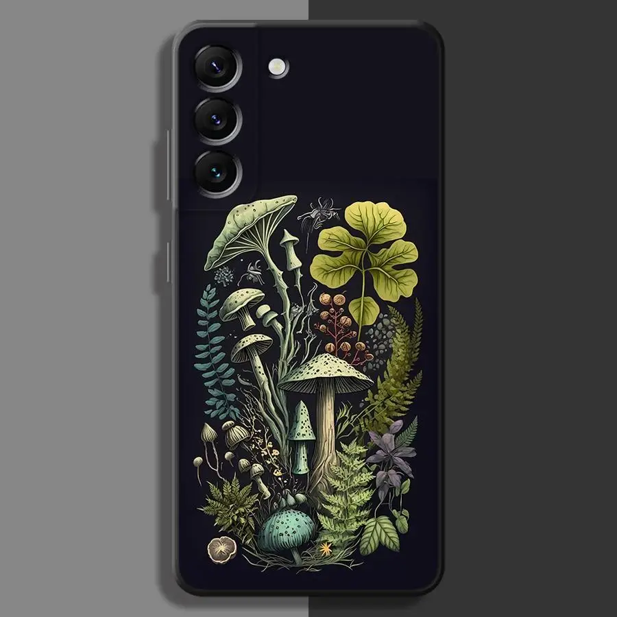 Vintage Mushroom Phone Case - Retro-Style Cover with Fungi Design