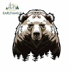 EARLFAMILY 13cm For The Bear Car Bumper Window Stickers Repair Decal Vinyl Car Wrap Motorcycle Sunscreen Campervan Decoration