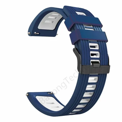 release 22mm Sport Silicone Strap For Samsung Galaxy Watch 46mm/Watch3 45mm Smartwatch Band Replacement Watchband Bracelet