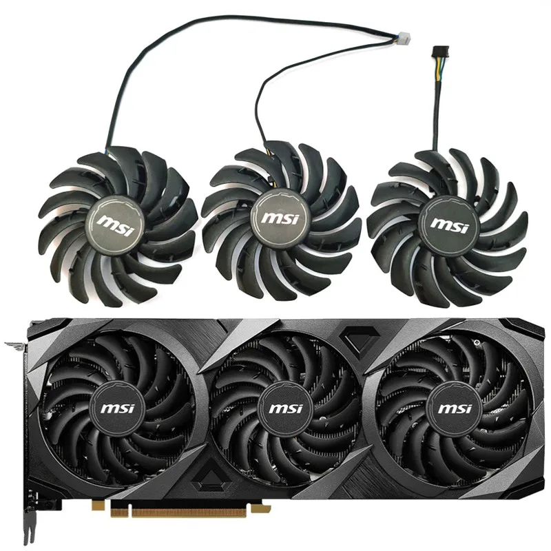 Nuova Ventola Gpu 85Mm 4Pin 12V 0.40A Muslimex Rtx 3080, Per Ventola Di Raffreddamento Per Scheda Grafica Da Gioco Msi Rtx 3070 3080 3090 Ventus 3X