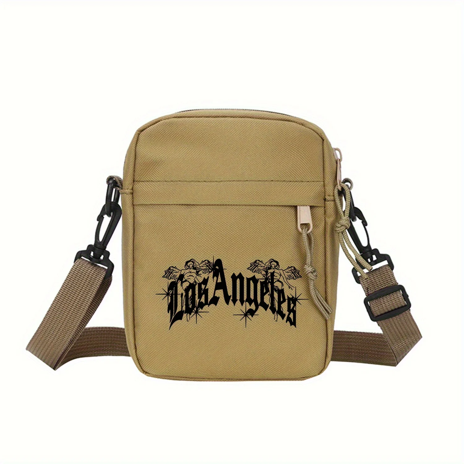Stylish Los Angeles Crossbody Bag: Lightweight, Foldable, and Adjustable with Zipper Closure