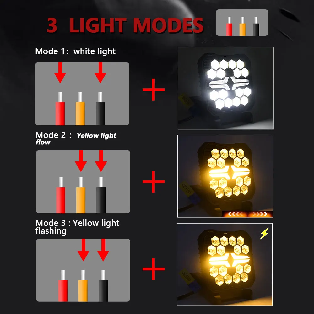 4" Work LED Headlight Light Auto Fog Light Led Light Bar Round Fog Light for Mot