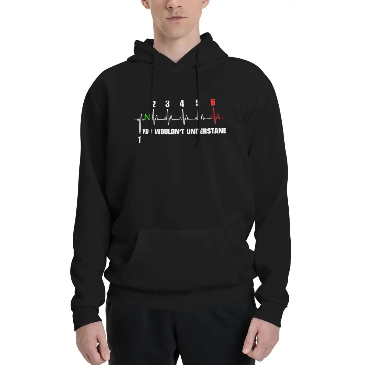 

Motorbike Heartbeat You Wouldn T Understand Couples Plus Velvet Hooded Sweater Novelty Travel Kawaii With hood Hoodie