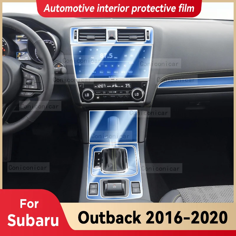 

For SUBARU Outback 2016-2020 2019 Gearbox Panel Dashboard Navigation Automotive Interior Protective Film TPU Anti-Scratch