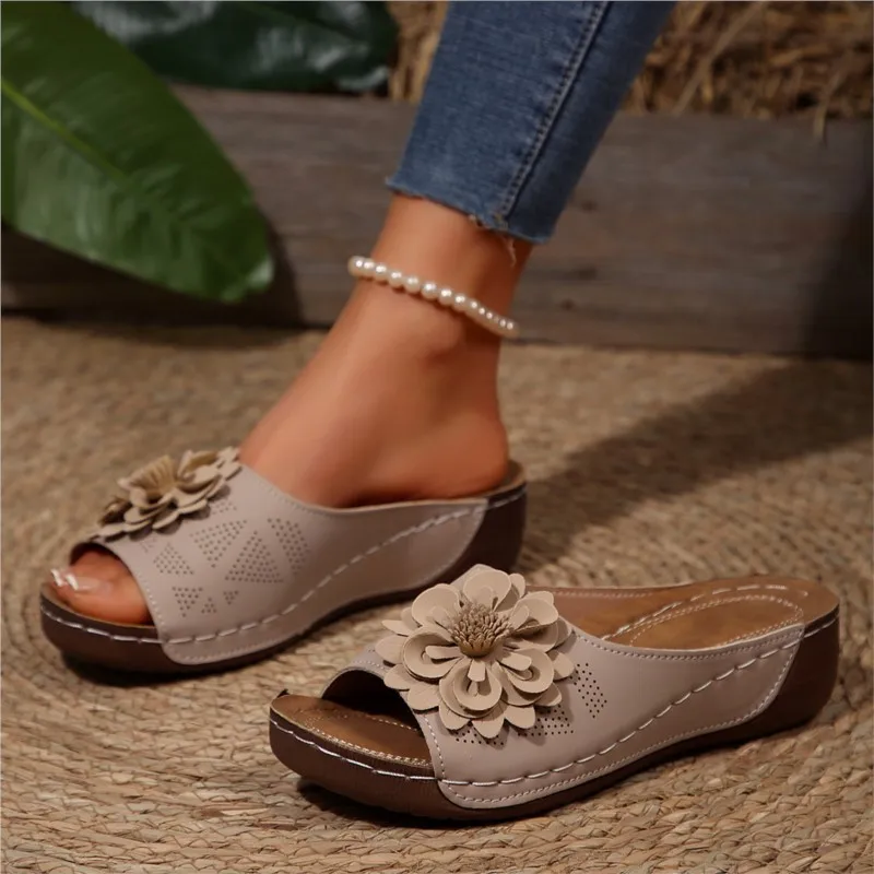 Women Sandals Summer Shoes Woman Slides Sandals Ladies Wedge For Women Casual Footwear Slipper Female