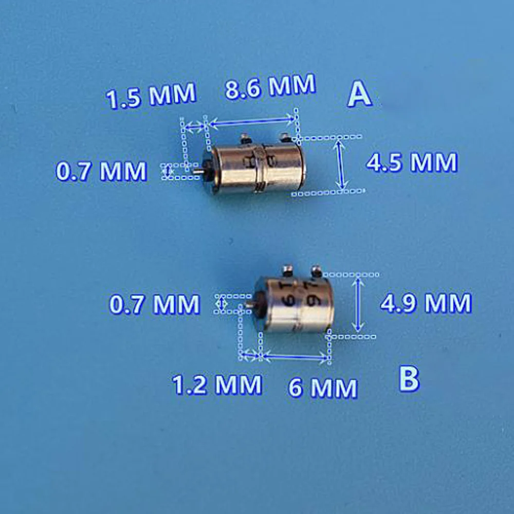 5PCS Micro Mini DC 5V Ultra-mini 2-phase 4-wire 4.5MM 4.9MM Precision Micro Stepper Motor DIY Accessories 4.5mm*8.6mm