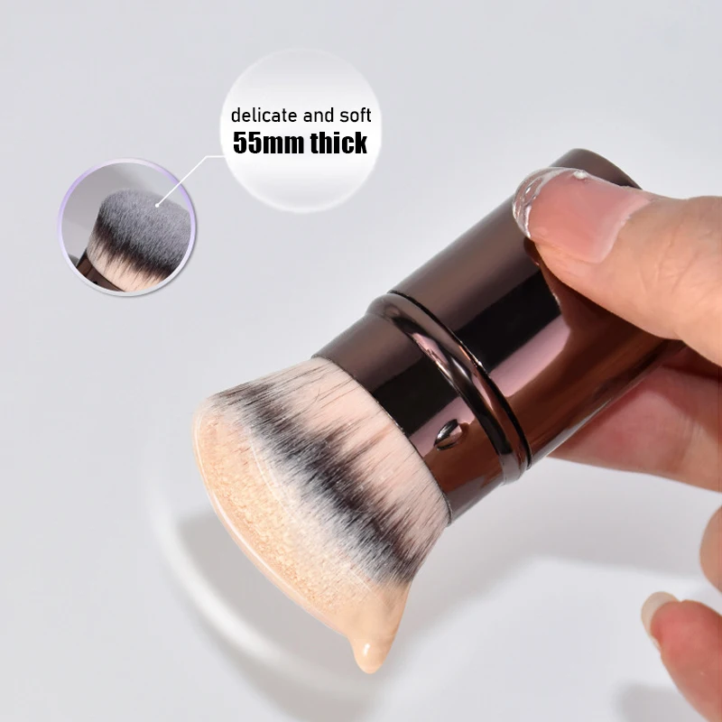Retractable Makeup Brush Face Blush Brush Kabuki Foundation Loose Powder Brushs Multi-function Soft Portable Travel Makeup Tools 2