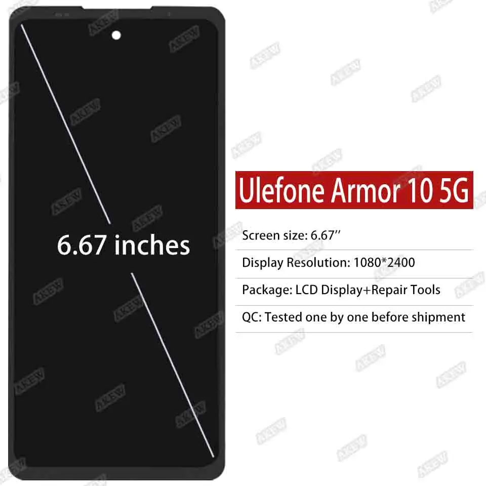 ULEFONE 아머 10 5G LCD 디스플레이, 6.67 인치 오리지널, 터치 스크린 디지타이저 어셈블리, 전화 교체 부품, 신제품