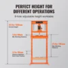 VEVOR 6/12 Ton Hydraulic H-Frame Garage Floor Adjustable Shop Press with Plates 6T/12T Orange for Garages or Professional Shops 5