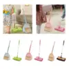Mop Children Cleaning Broom Dustpan Set, Mini Dustpan and Broom for Children, Kids Broom and Dustpan Set, 3