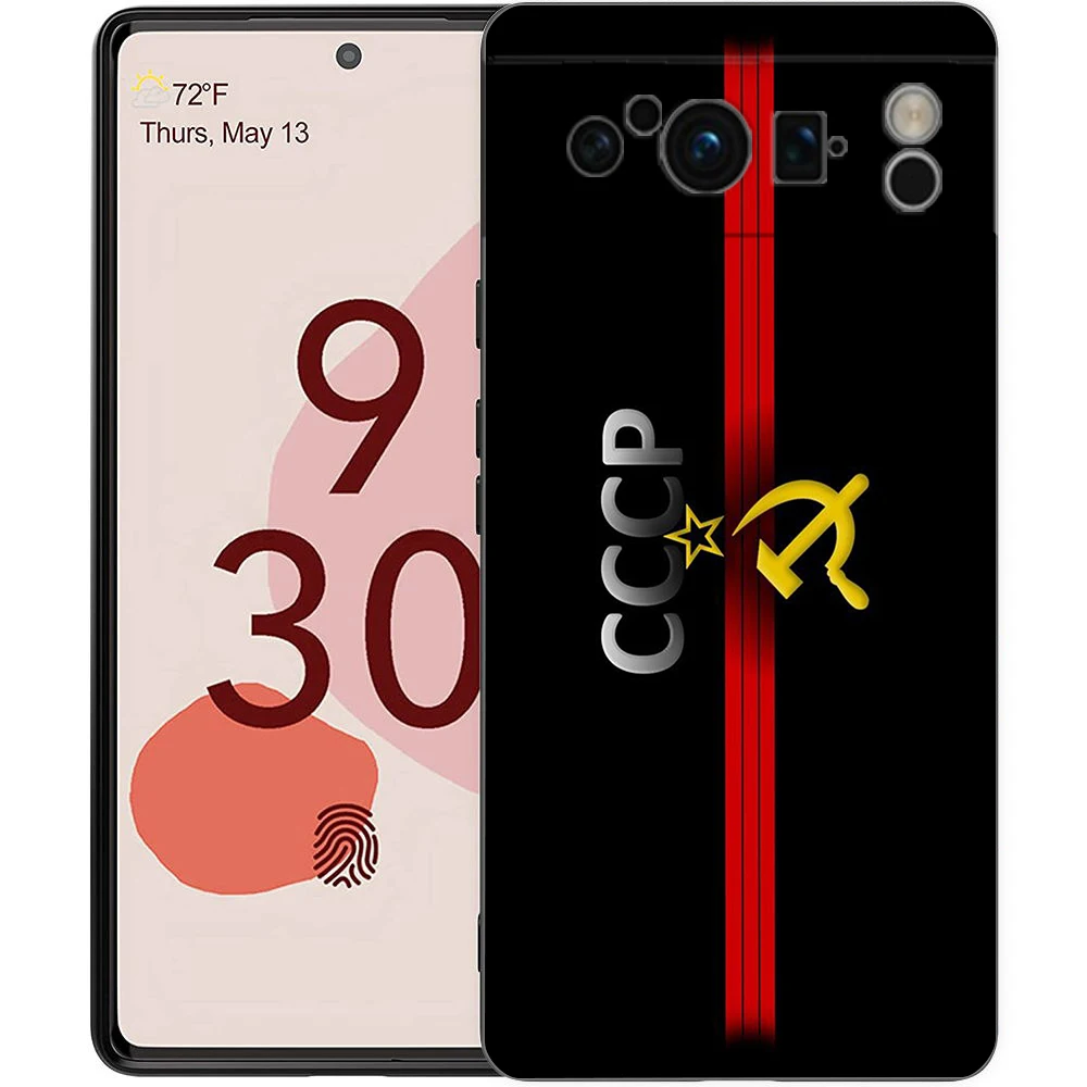 Retro Soviet-Inspired Shockproof Silicone Phone Case Cover