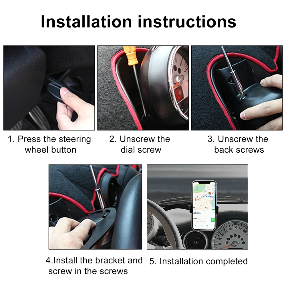 BMW 미니 쿠퍼 R50 R52 R53 핸드폰 홀더 자동차 휴대 전화 마운트 홀더 스타일링 브래킷 액세서리 장식