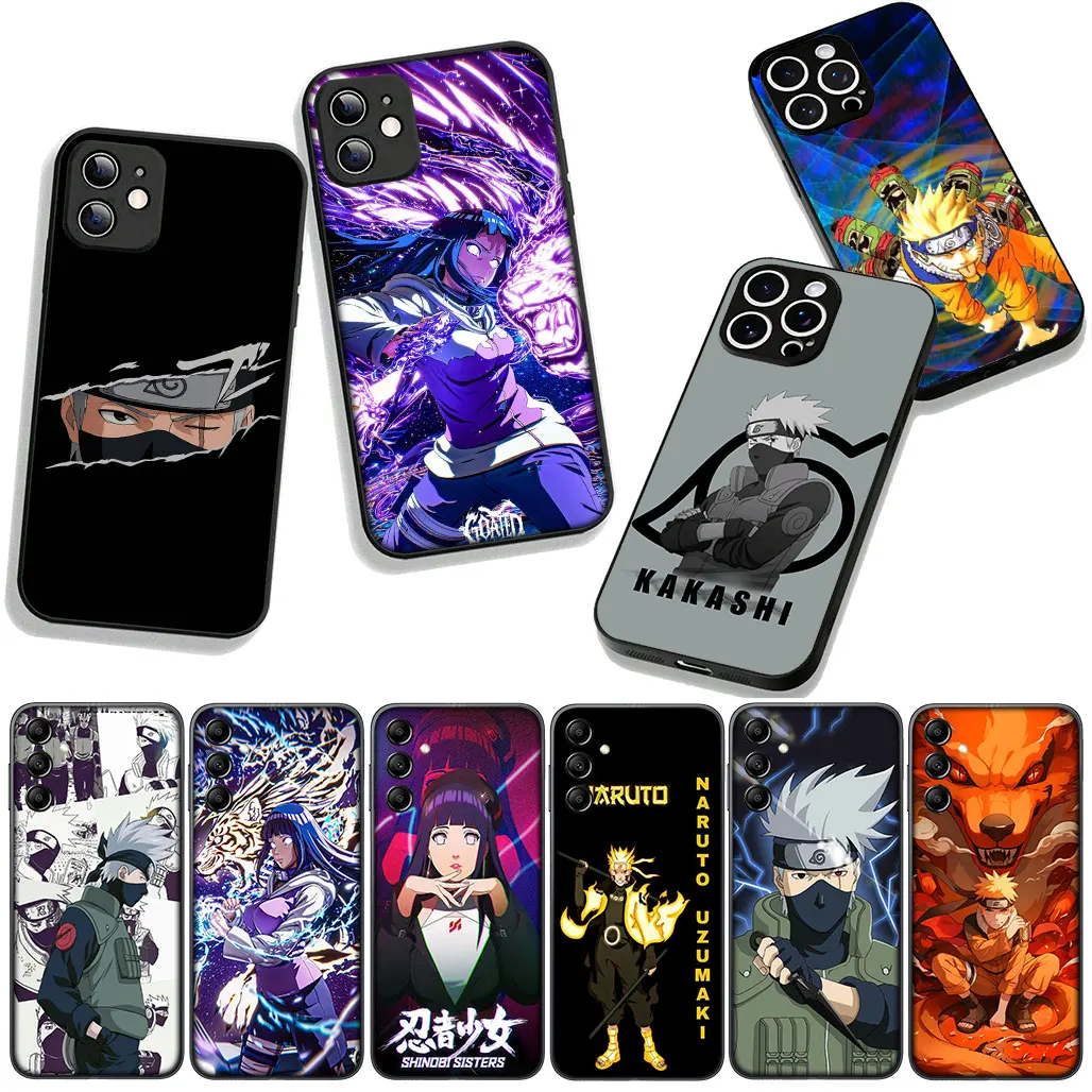 Hinata Hyuga & Kakashi Naruto-Themed Phone Cover Case