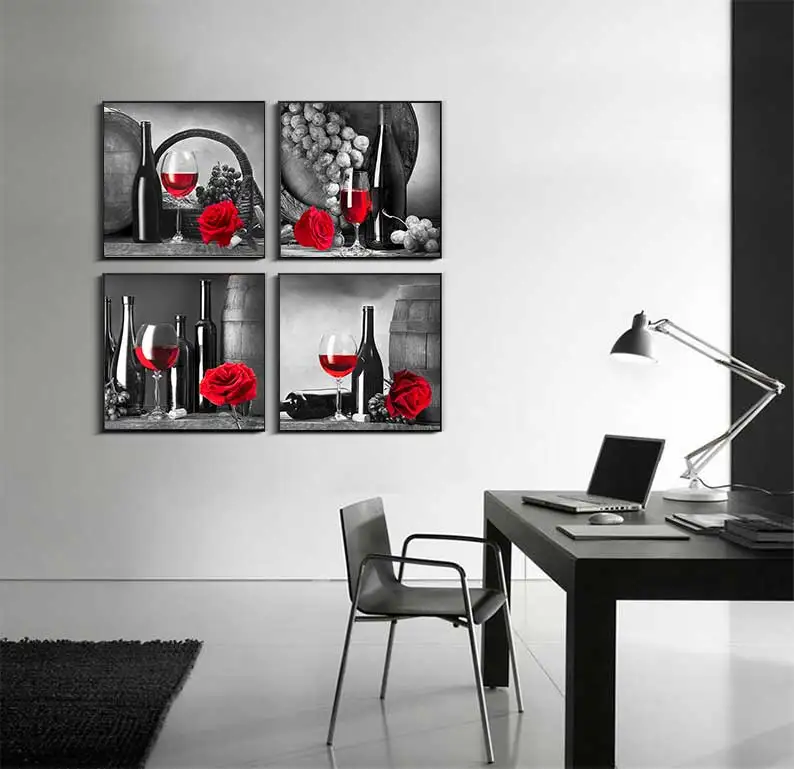 Wine Glass Canvas Art 2