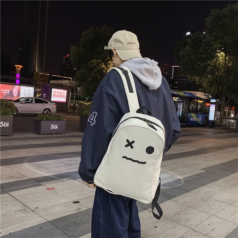 

Backpack Personality Ghost Kid New Ugly Cute Female College Student Backpack Niche Super Fire Student Bag Good Halloween Gift.