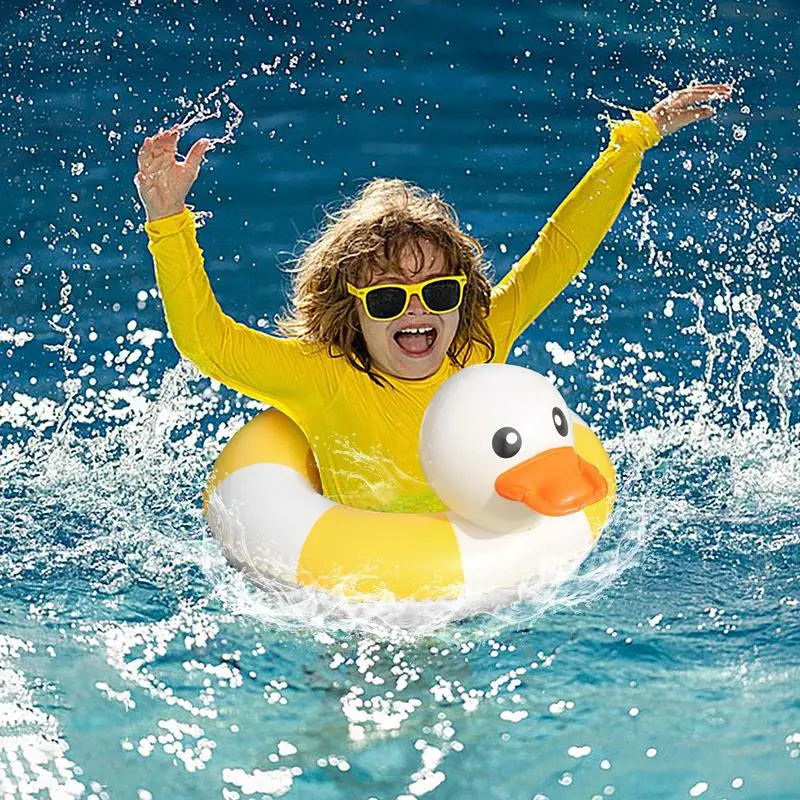 

Детское кольцо для плавания, надувной плавательный круг в форме утки, кольцо для купания, для пляжа, аксессуары для бассейна