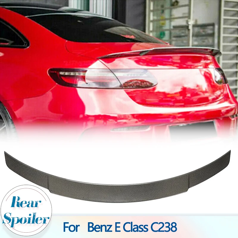 

Car Rear Trunk Spoiler Wing For Mercedes-Benz E Class C238 Coupe 2017-2019Rear Boot Lid Wing Lip Spoiler Carbon Fiber / FRP