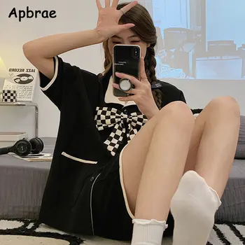 بيجامة قطنية قصيرة الأكمام للنساء 4