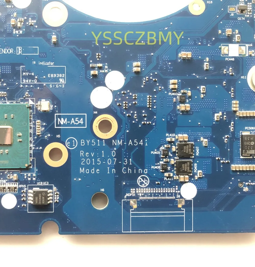 BY511 NM-A541 Mainboard.For Lenovo Y700-15ISK 15 inches Laptop