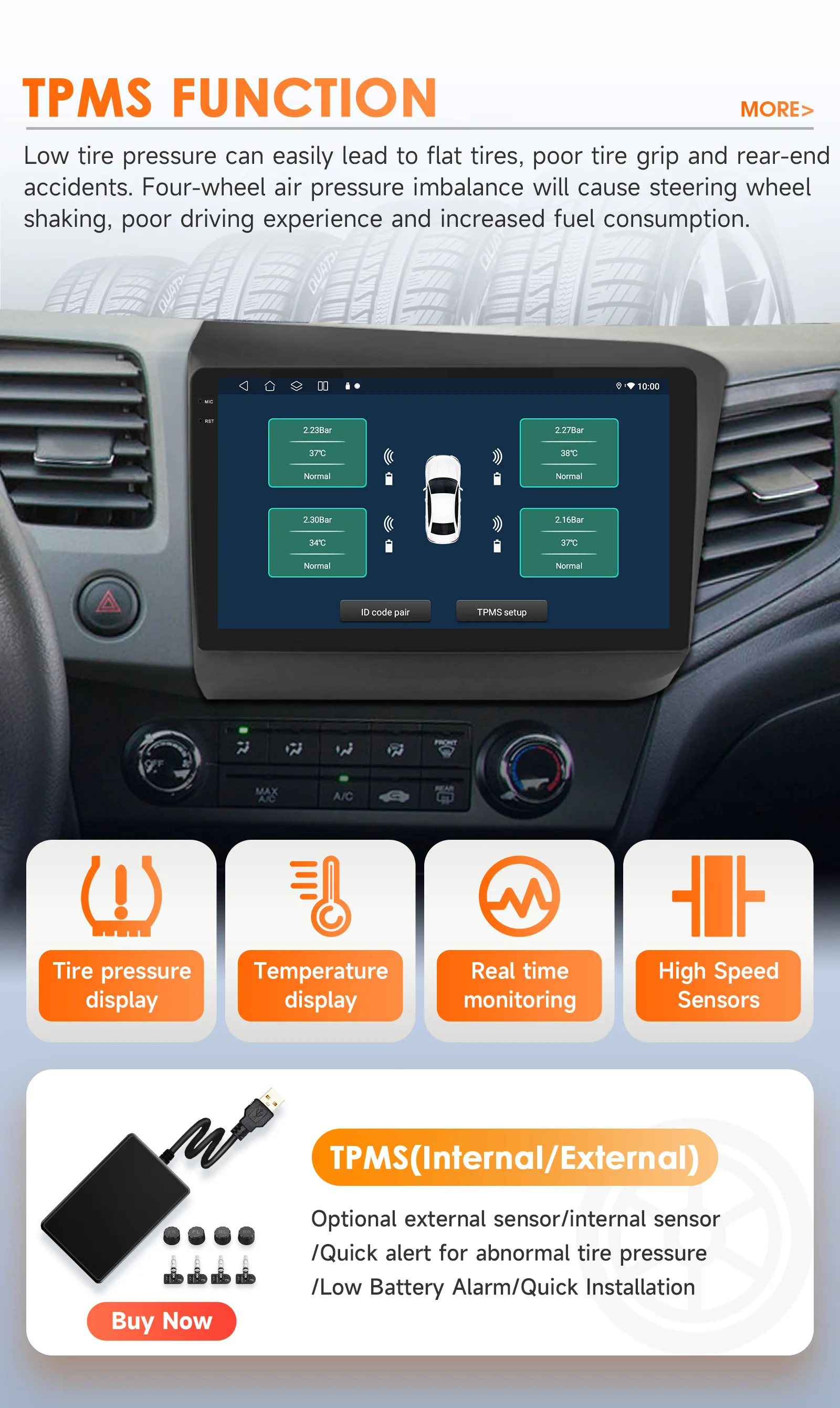 9" Hizpo 2Din CarPlay Android Auto Autoradio für Honda Civic 2012 - 2015 4G BT GPS Navi RDS DSP SWC 360 ° CAM Snapdragon 6115 – Detail 40
