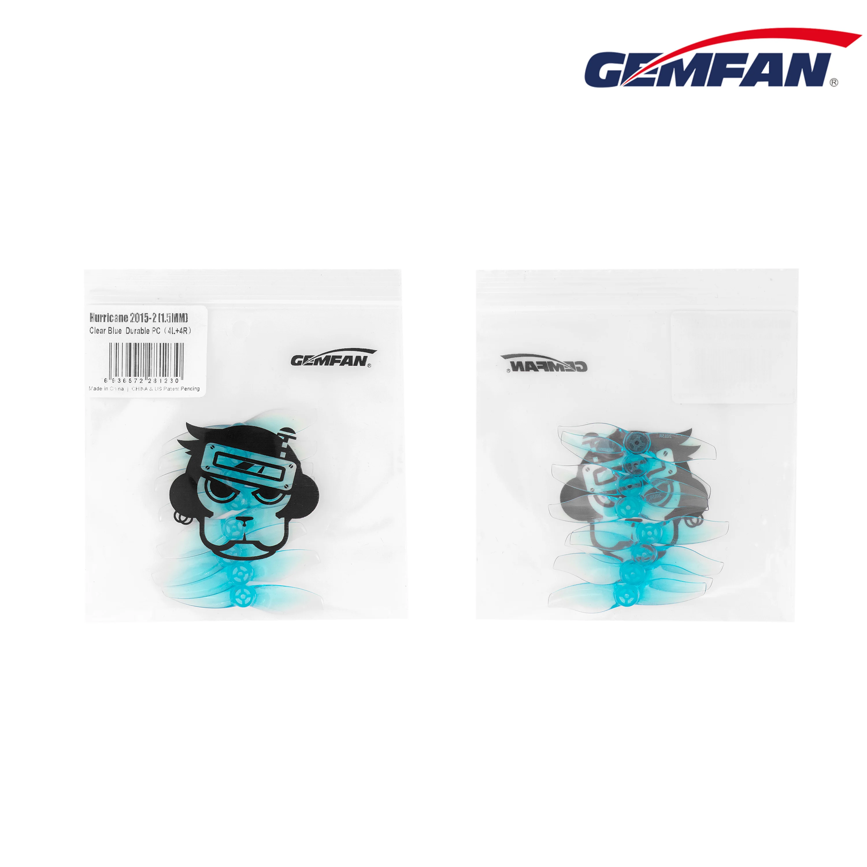 

12 пар (12CW + 12CCW) Gemfan Hurricane 2015 2X1.5 2 Лопасти PC Propeller 1 мм 1,5 мм для RC FPV Freestyle 2-дюймовый зубочистка дроны
